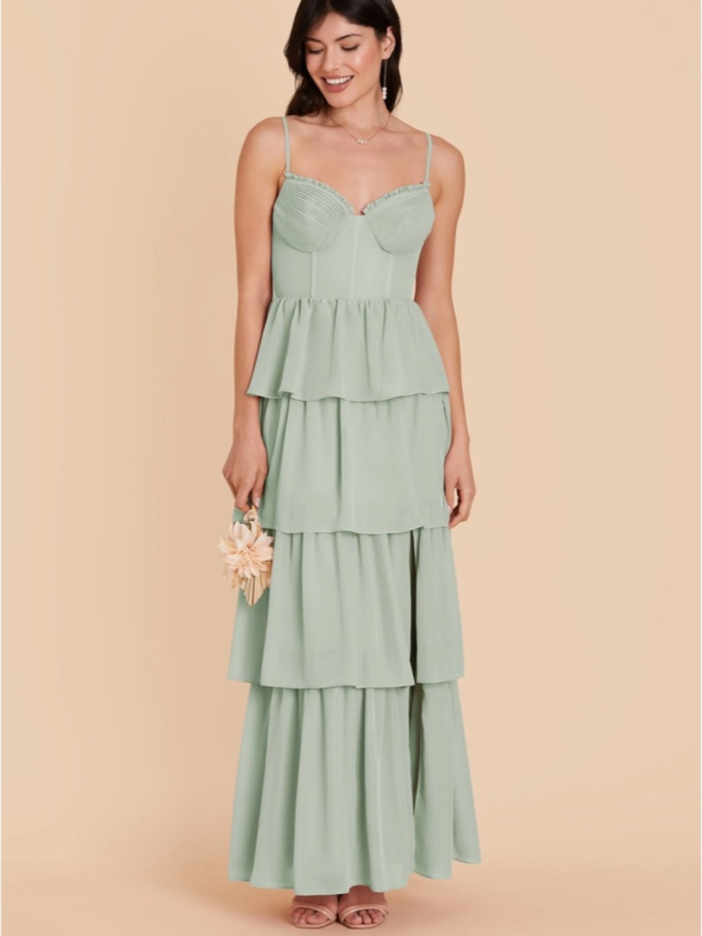 Birdy Grey Lola dress in Sage chiffon size XS